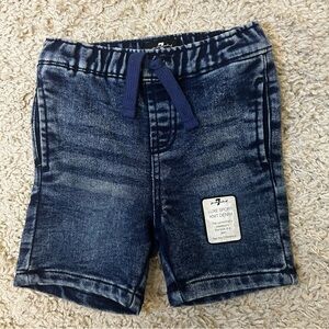 7 For All Mankind Denim Shorts Baby Boy 18M NEW Designer Baby Street Style